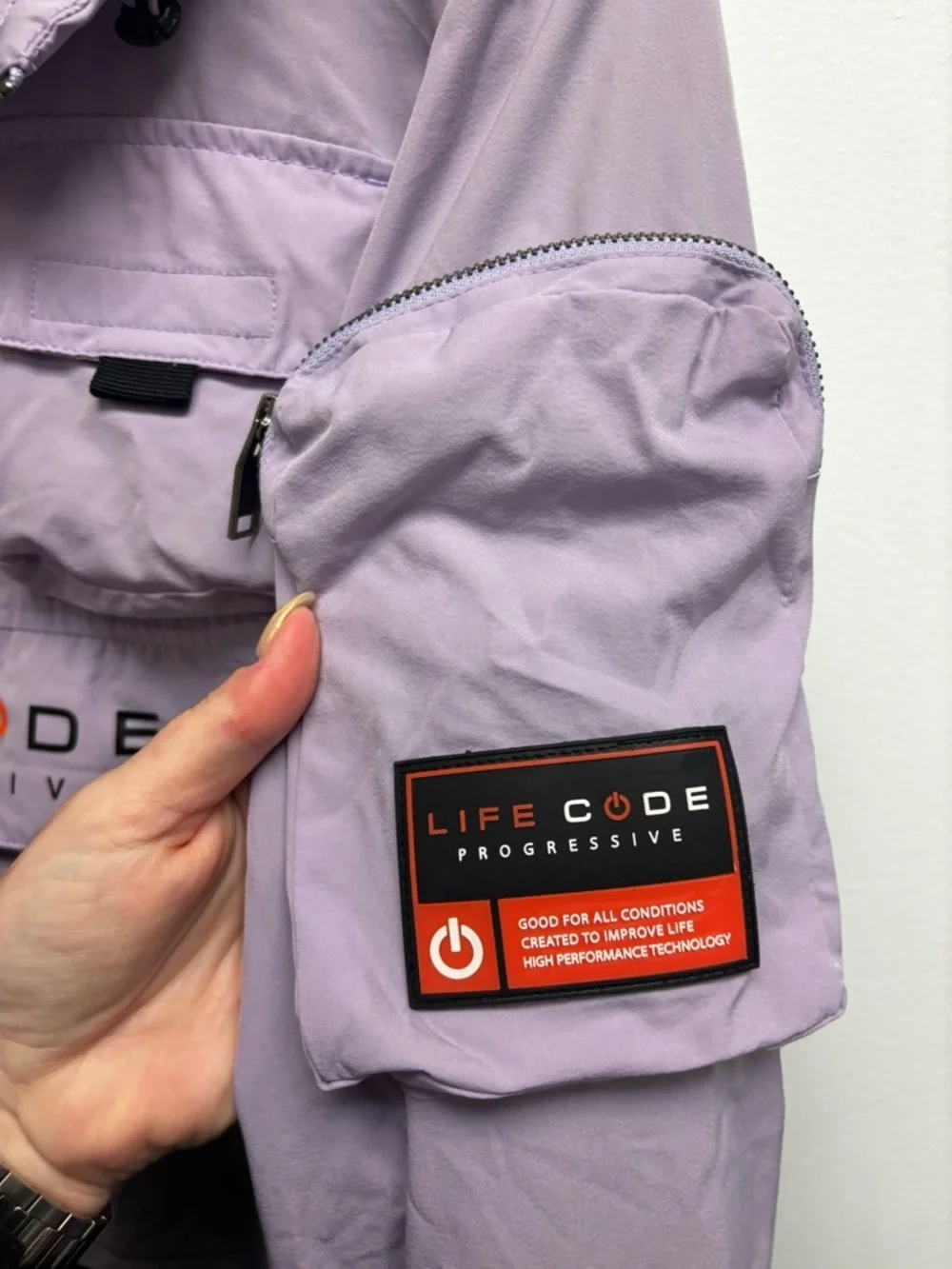 Life Code Progressive Lavender Pullover Windbreaker Jacket
